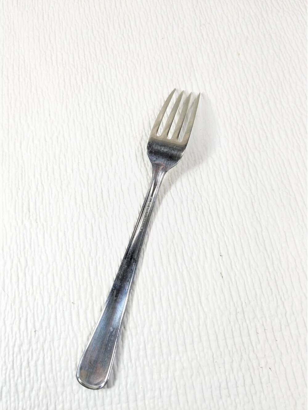 Vintage La Salle Cafeteria fork Silco Stainless Steel USA glossy LaSalle